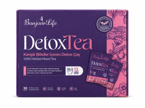 BonjourLife Detox Tea — травяной чай из 13 трав, 30 саше