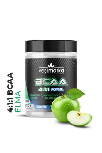 Yeşilmarka BCAA — аминокислоты, зелёное яблоко, 275 г