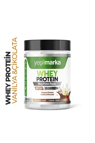 Yeşilmarka Whey Protein — сывороточный протеин, ваниль и шоколад, 100 г