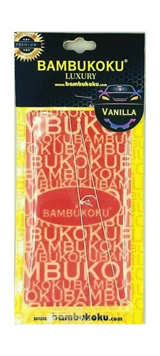 Bambukoku — ароматизатор для автомобиля «Vanilla», красная карточка