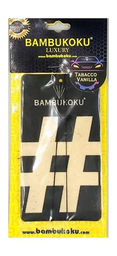 Bambukoku — ароматизатор для автомобиля «Tabacco Vanilla», чёрная карточка