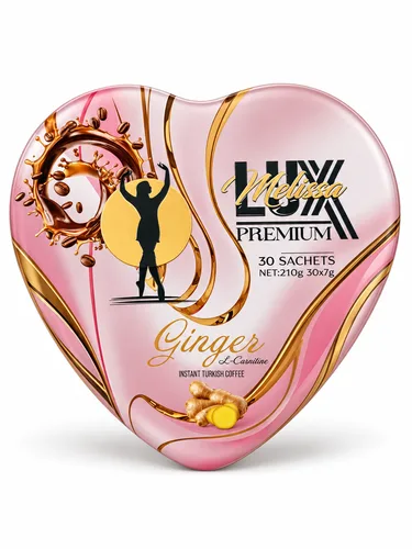 LUX Melissa Premium Ginger — растворимый турецкий кофе с имбирём и L-карнитином, 30 саше